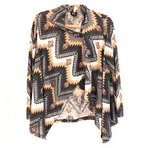 Aztec wrap sweater